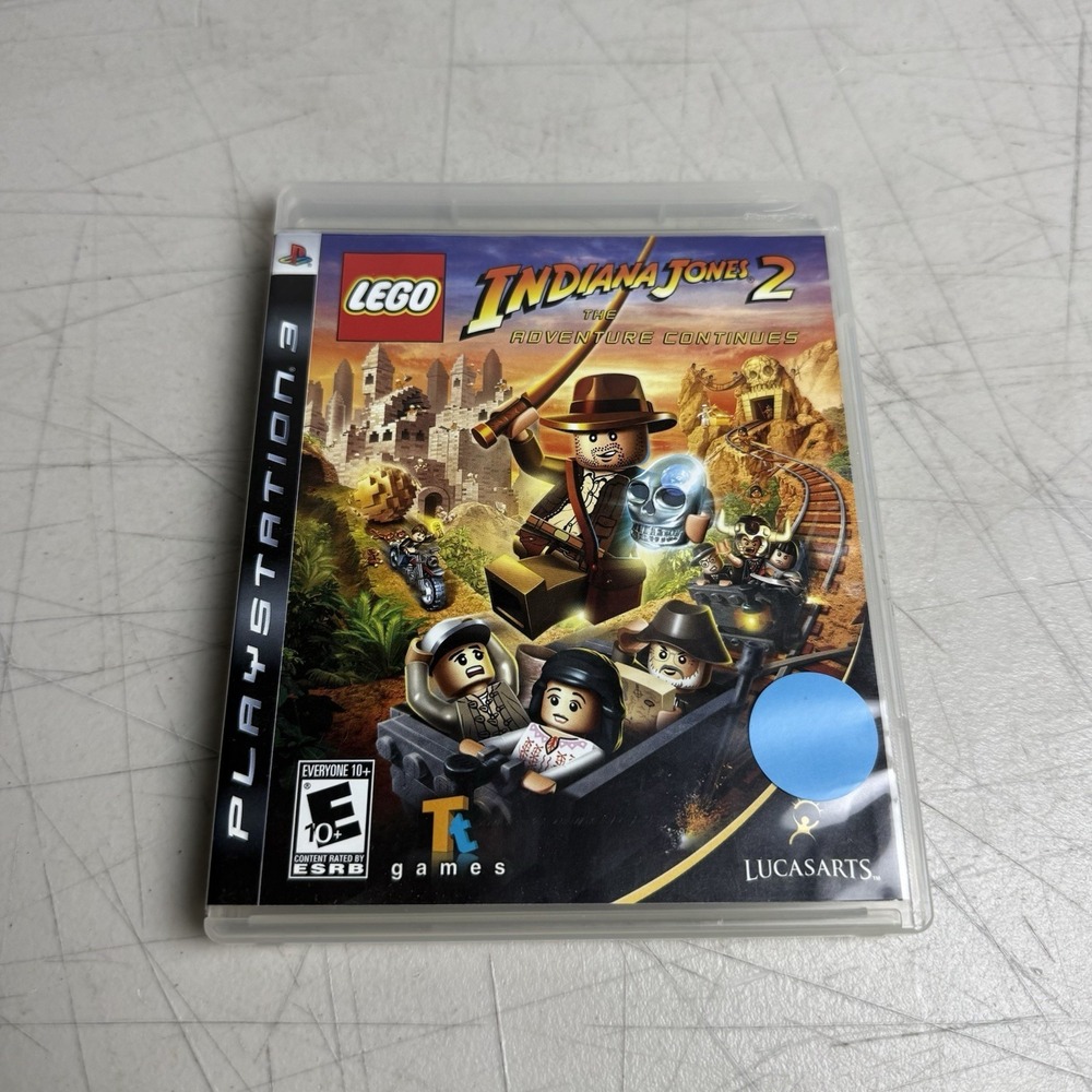 Lego Indiana Jones 2 The Adventure Continues PS3 PlayStation 3 AD Complete CIB..